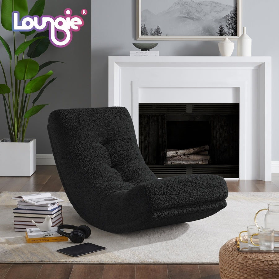 Kaniya Chair - Sherpa Upholstery, Tufted, Gentle Rocking Design, Ergonomic shape and padded seat Image 1