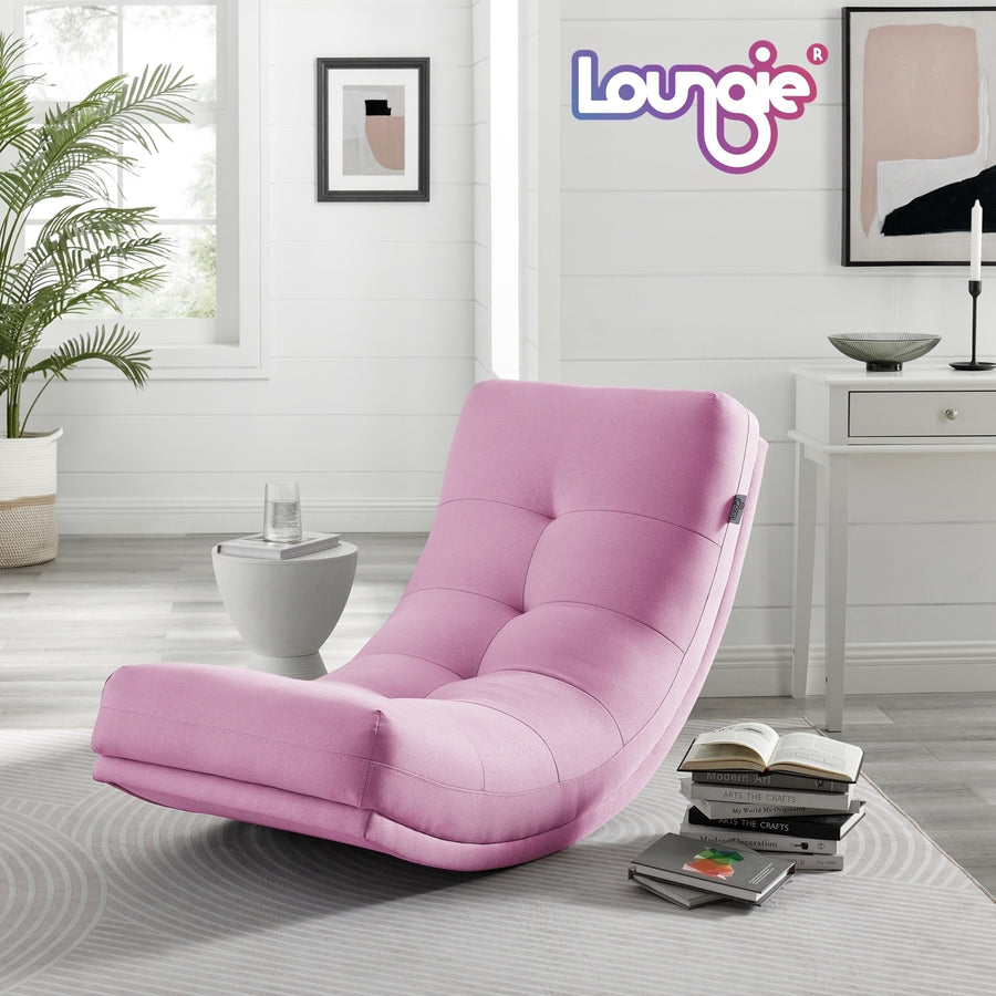 Kaniya Chair - Linen Upholstery, Tufted, Gentle Rocking Design, Ergonomic shape and padded seat Image 1