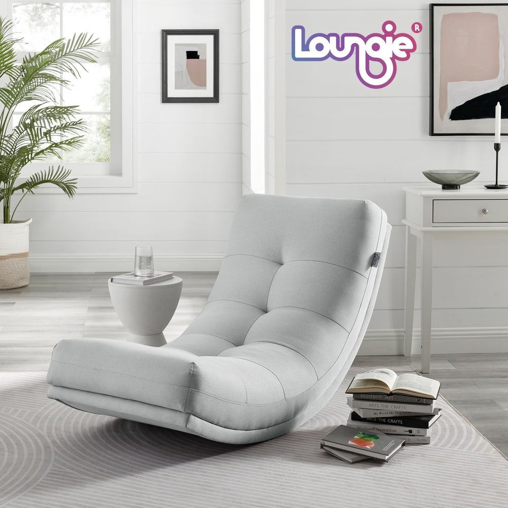 Kaniya Chair - Linen Upholstery, Tufted, Gentle Rocking Design, Ergonomic shape and padded seat Image 2