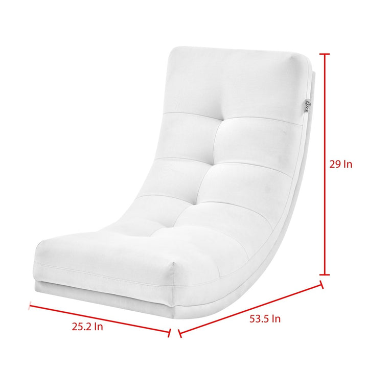 Kaniya Chair - Sherpa Upholstery, Tufted, Gentle Rocking Design, Ergonomic shape and padded seat Image 4