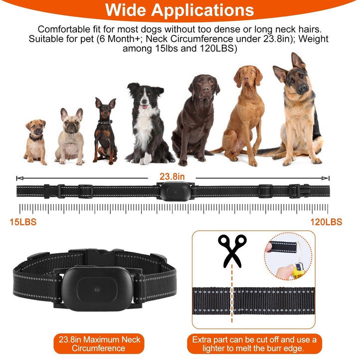 990FT Wireless Dog Training Collar Rechargeable Waterproof 3 Training Modes Image 6