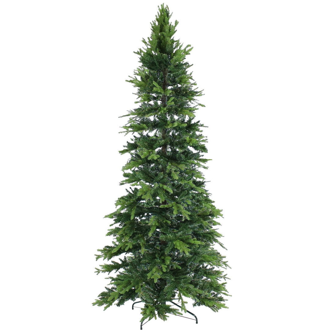 Sunnydaze Slim and Stately Indoor Unlit Artificial Christmas Tree - 8 ft Image 1