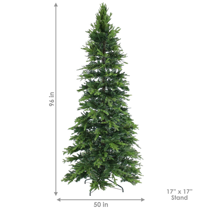 Sunnydaze Slim and Stately Indoor Unlit Artificial Christmas Tree - 8 ft Image 3