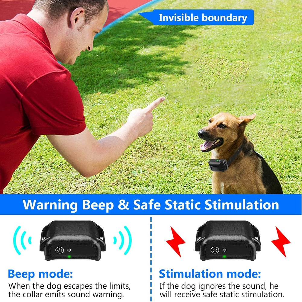 Electric Dog Training Collar Rechargeable Waterproof Adjustable Shock for Dogs Image 2