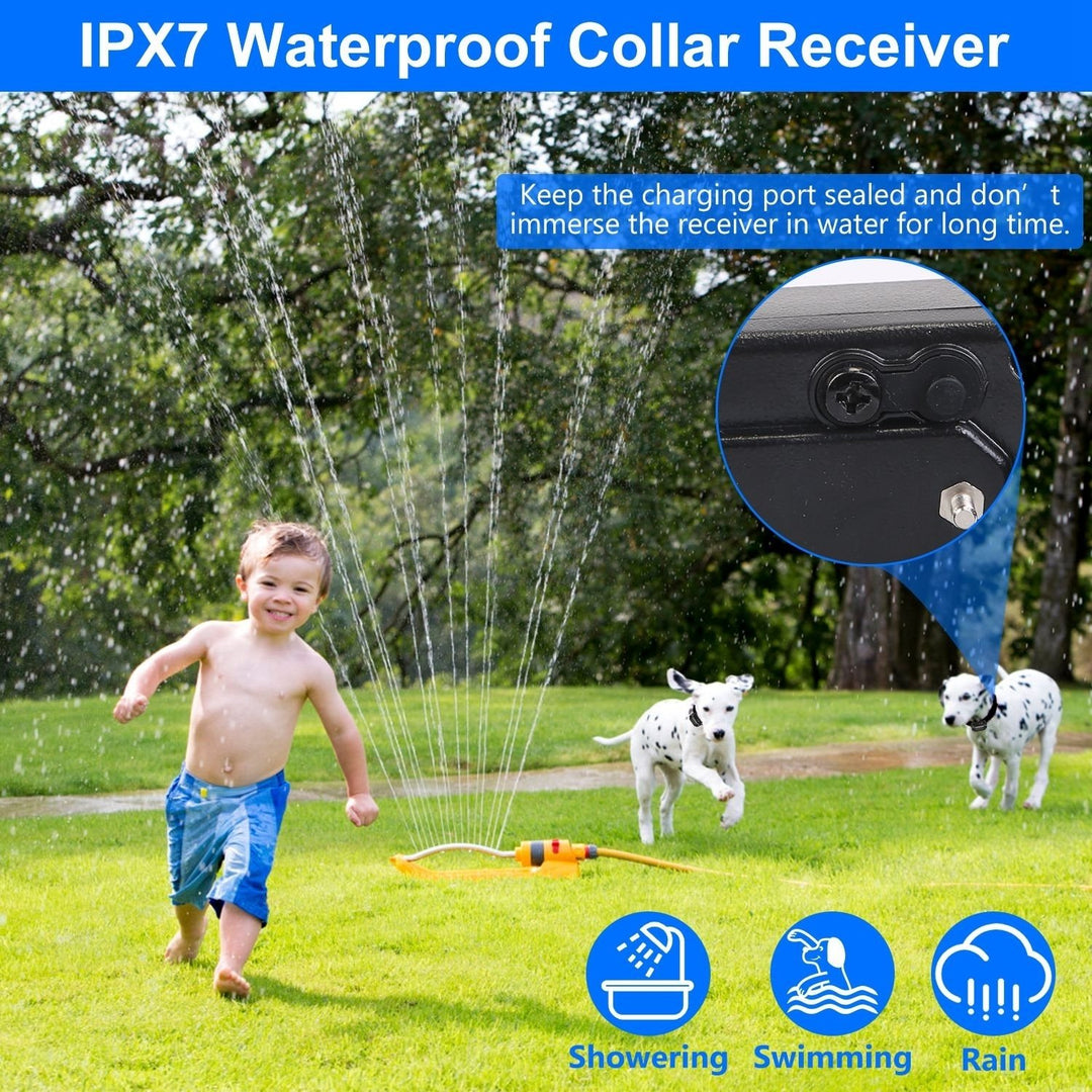 Wireless Electric Dog Fence System Adjustable Collar Waterproof for Small Medium Large Dogs Image 4