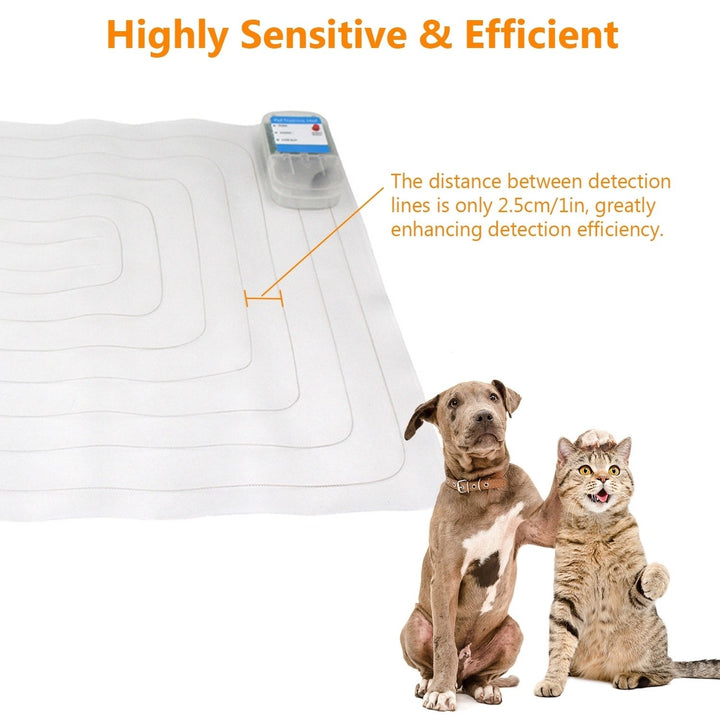 Electronic Pet Training Mat 60x12in PVC Indoor Shock Pad for Dogs Cats Safe Image 4