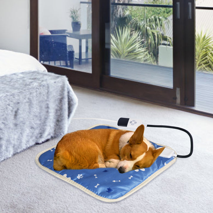 Electric Pet Heating Pad Waterproof Mat 9 Heating Levels 4 Timer Settings S L Image 1