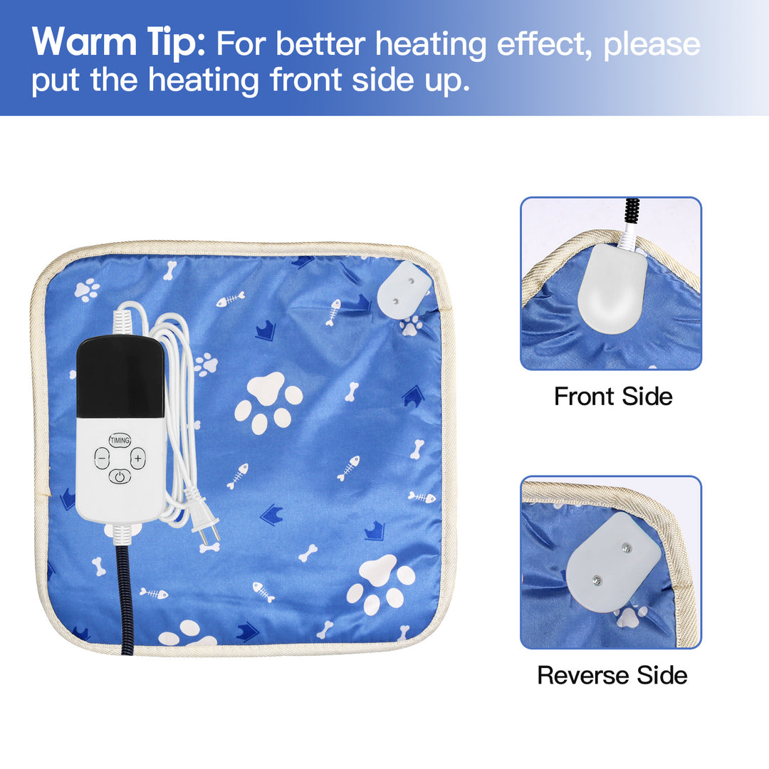 Electric Pet Heating Pad Waterproof Mat 9 Heating Levels 4 Timer Settings S L Image 7