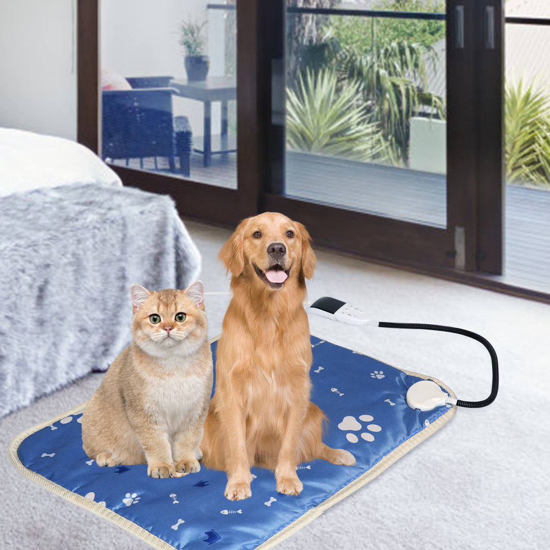 Pet Heating Pad Electric Dog Cat Heating Mat Waterproof Warming Blanket with 86-141 Adjustable Temperature 0-12 Timer Image 10