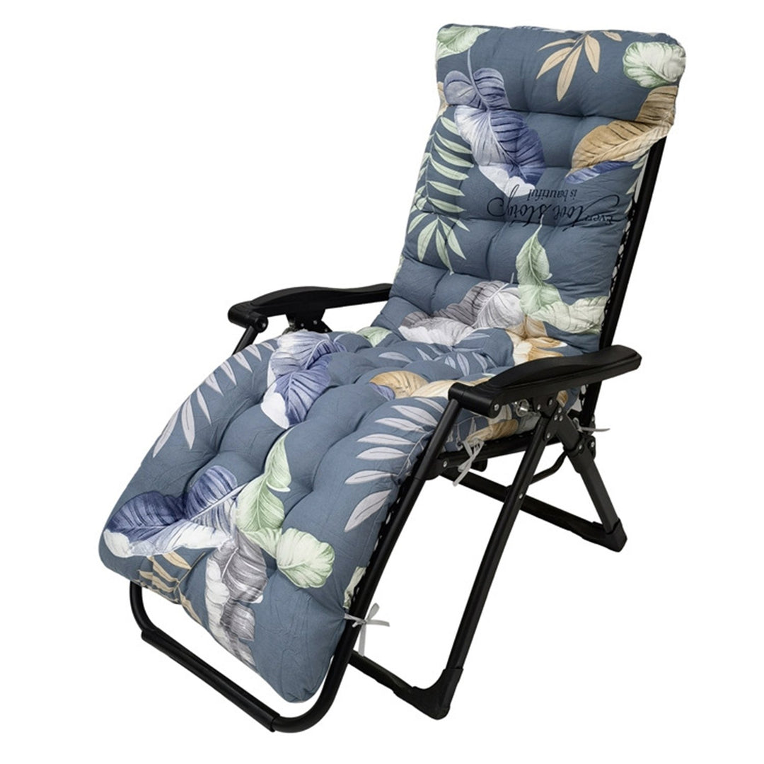 Chaise Lounger Cushion 67x21in Polyester Fiber Indoor Outdoor Recliner Mat Image 8