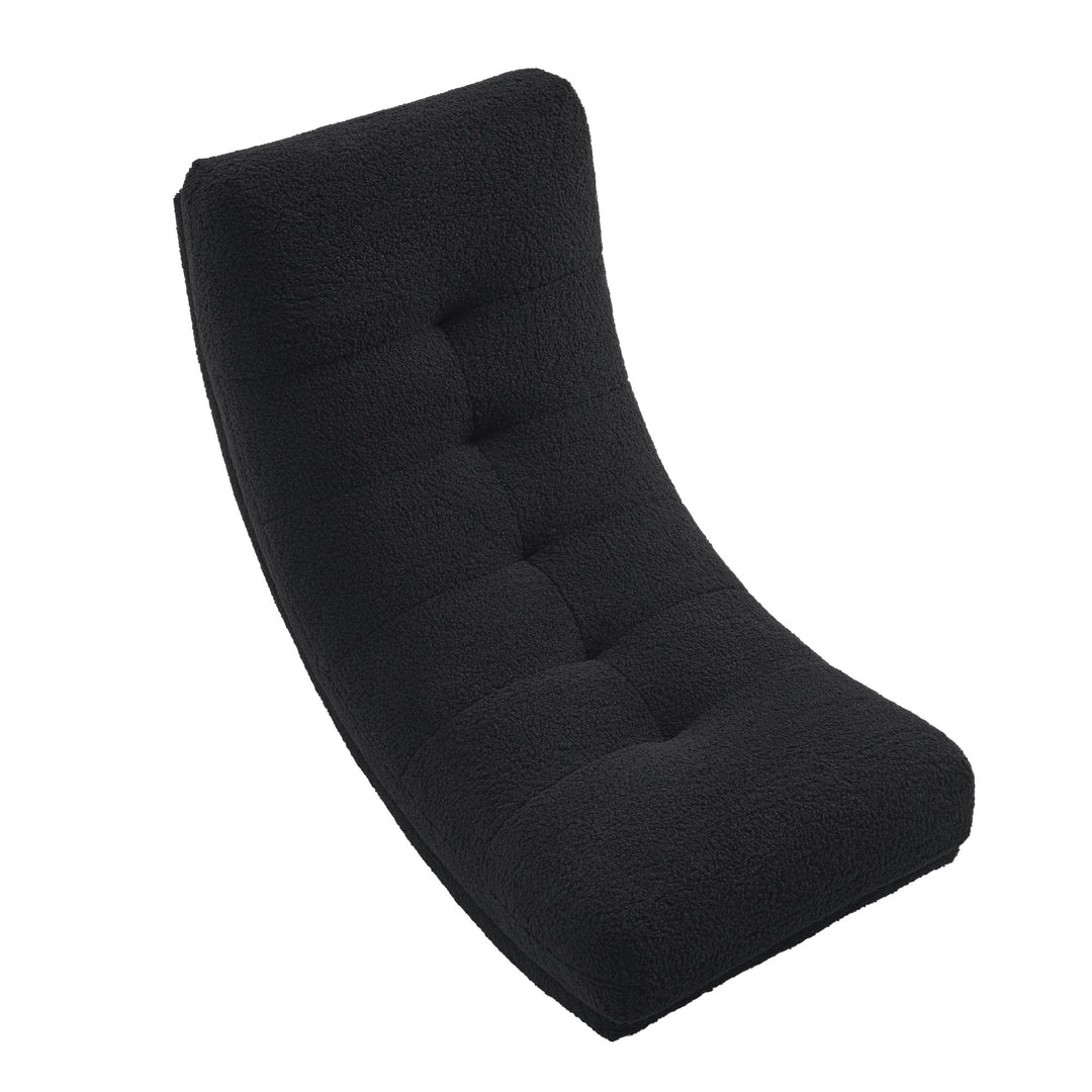 Kaniya Chair - Sherpa Upholstery, Tufted, Gentle Rocking Design, Ergonomic shape and padded seat Image 6