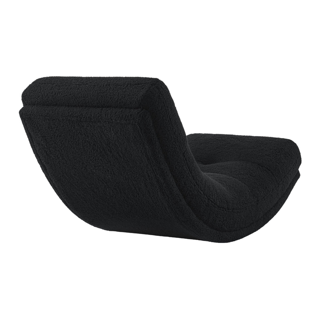 Kaniya Chair - Sherpa Upholstery, Tufted, Gentle Rocking Design, Ergonomic shape and padded seat Image 7