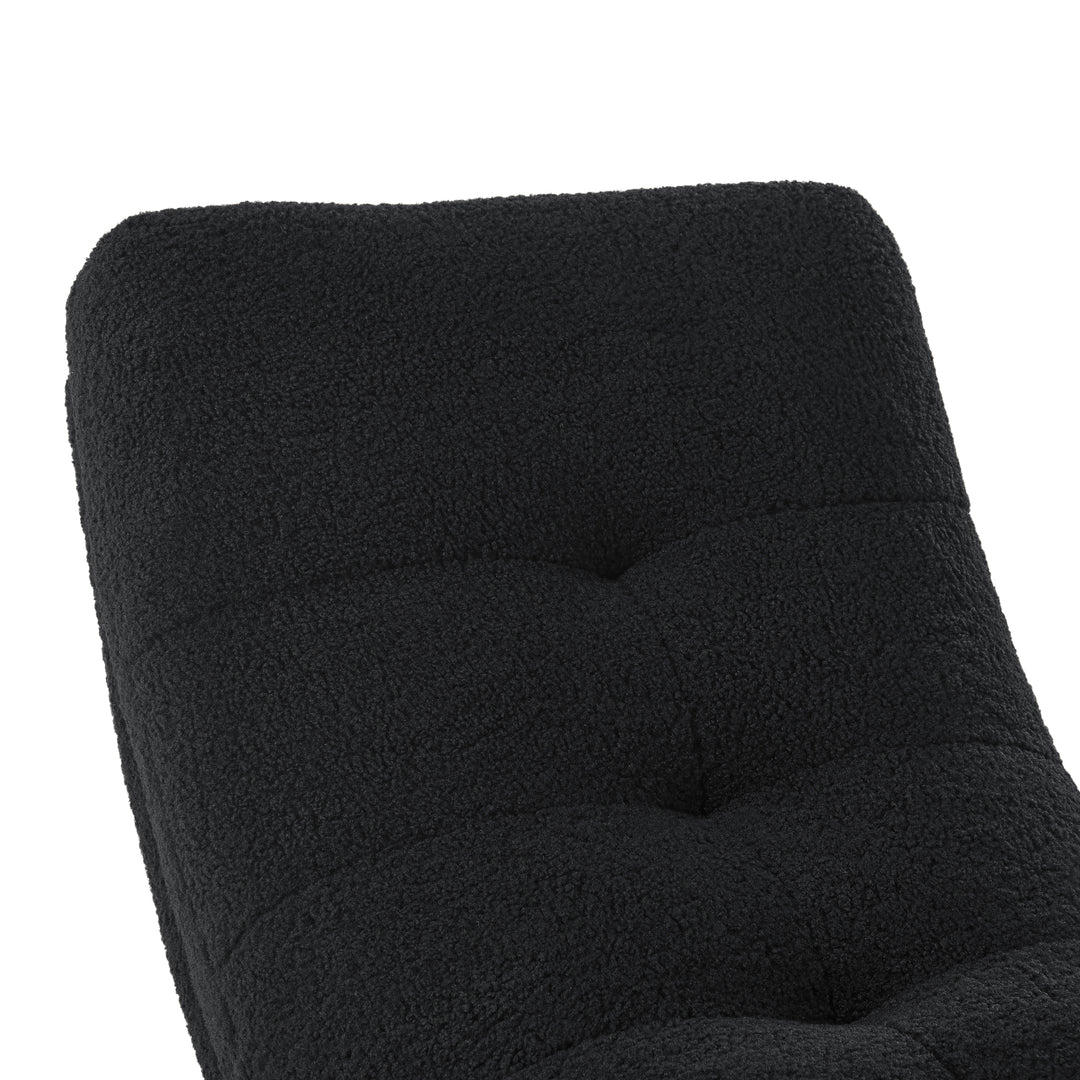 Kaniya Chair - Sherpa Upholstery, Tufted, Gentle Rocking Design, Ergonomic shape and padded seat Image 8