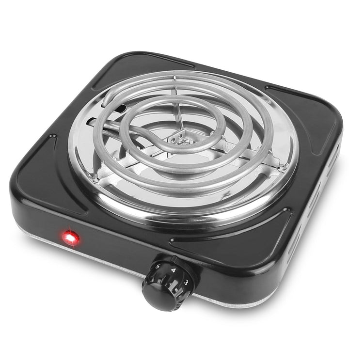 1000W Electric Portable Coil Hot Plate Stove Black with 5 Temperature Settings Image 9