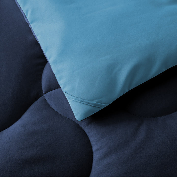Lightweight Soft Quilted Down Alternative Comforter Reversible Duvet Insert with Corner Tabs Image 7