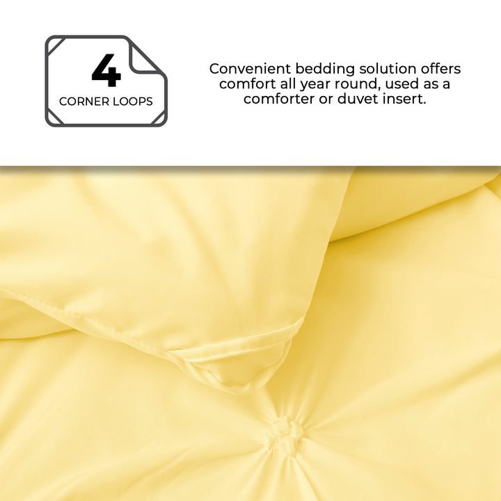 Reversible Pinch Pleated Comforter Set, All Season Down Alternative Comforter Set Image 6