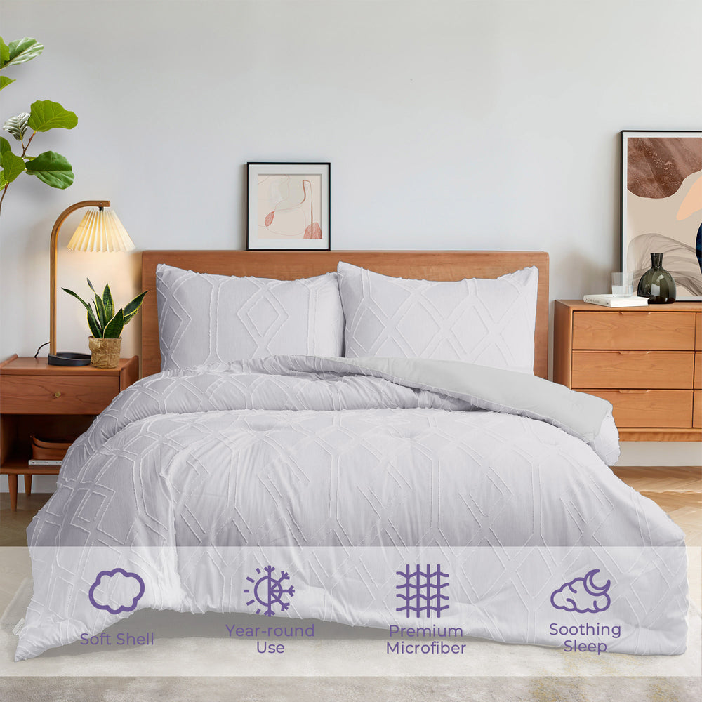 Comforter Sets Microfiber Down Alternative Bedspreads Bedding Set Image 2