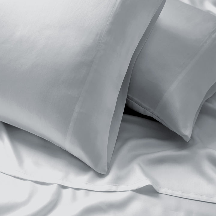 Premium Moisture-wicking Lyocell Tencel Sheet Set - 4pc - 2 Pillowcases 1 Fitted 1 Flat Image 7