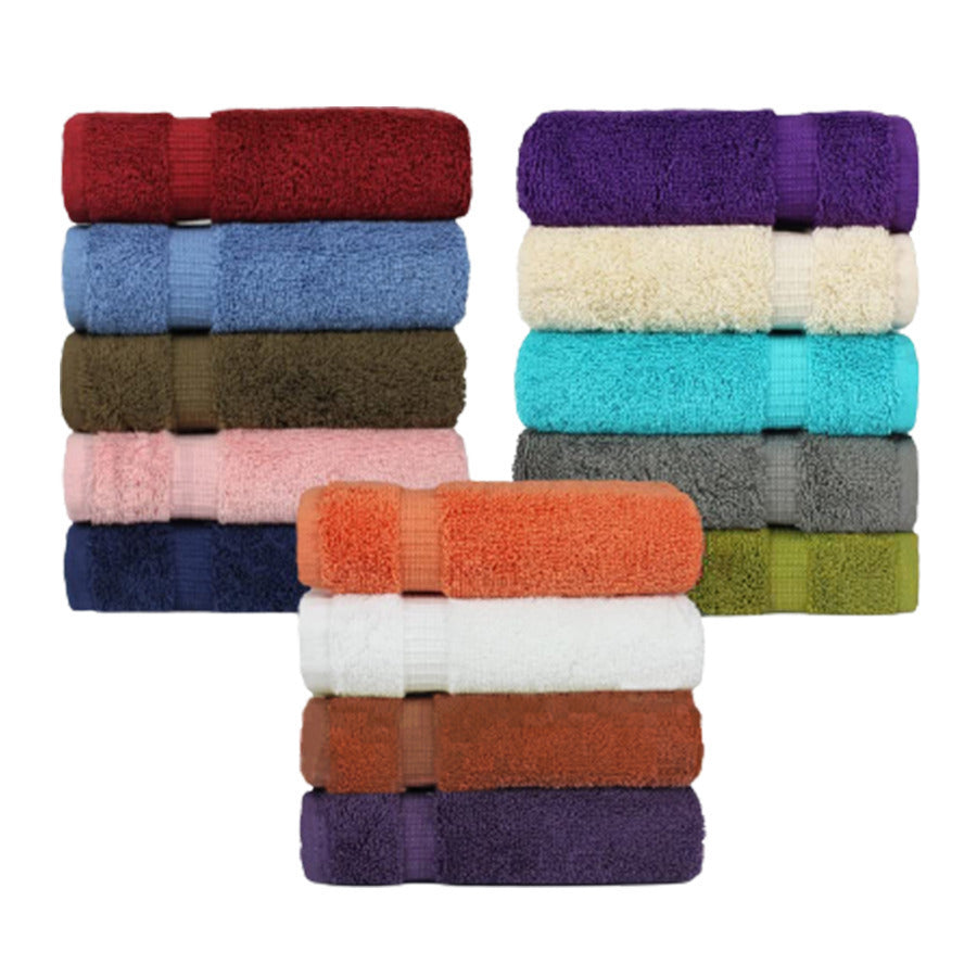 Ultra-Soft 100% Cotton Reusable Wash Cloths 12x12 Multi-Pack Absorbent Colors Image 3