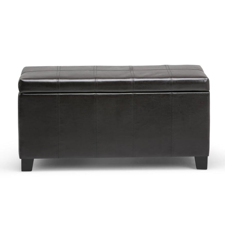 Dover Storage Ottoman in Vegan Leather Image 10