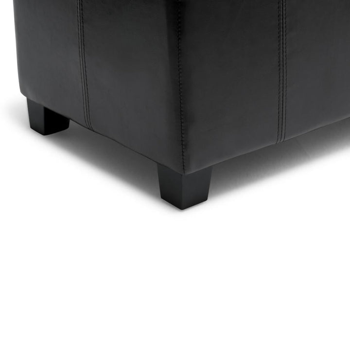 Dover Storage Ottoman in Vegan Leather Image 11