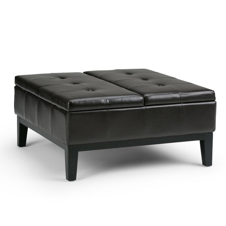 Dover Table Ottoman in Vegan Leather Image 6