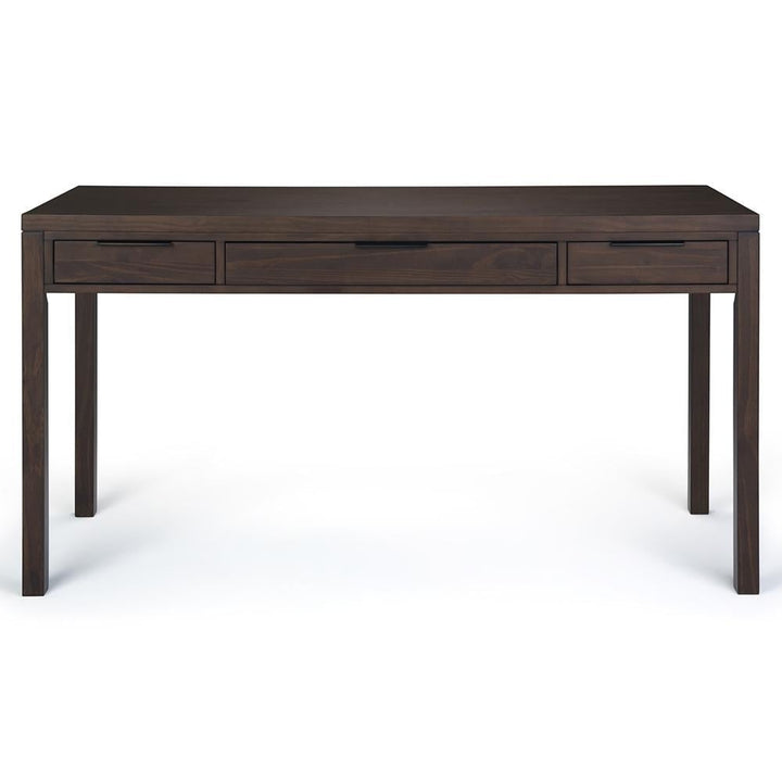 Hollander Desk Solid Wood 60 Inch Office Desk with Drawers Modern Design Image 6