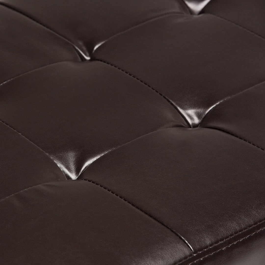 Laredo Storage Ottoman in Vegan Leather Image 8