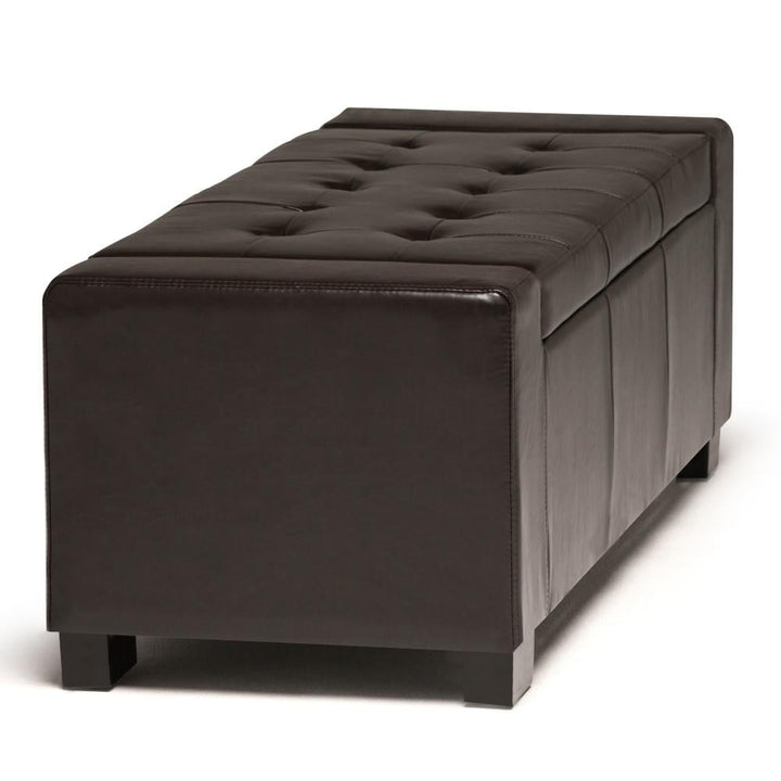 Laredo Storage Ottoman in Vegan Leather Image 10