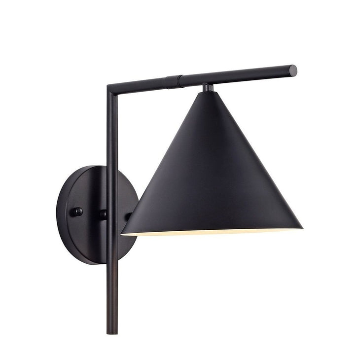 Reino Wall Lamp Steel Shade 34cm Diameter Modern Home Lighting Fixture Image 1