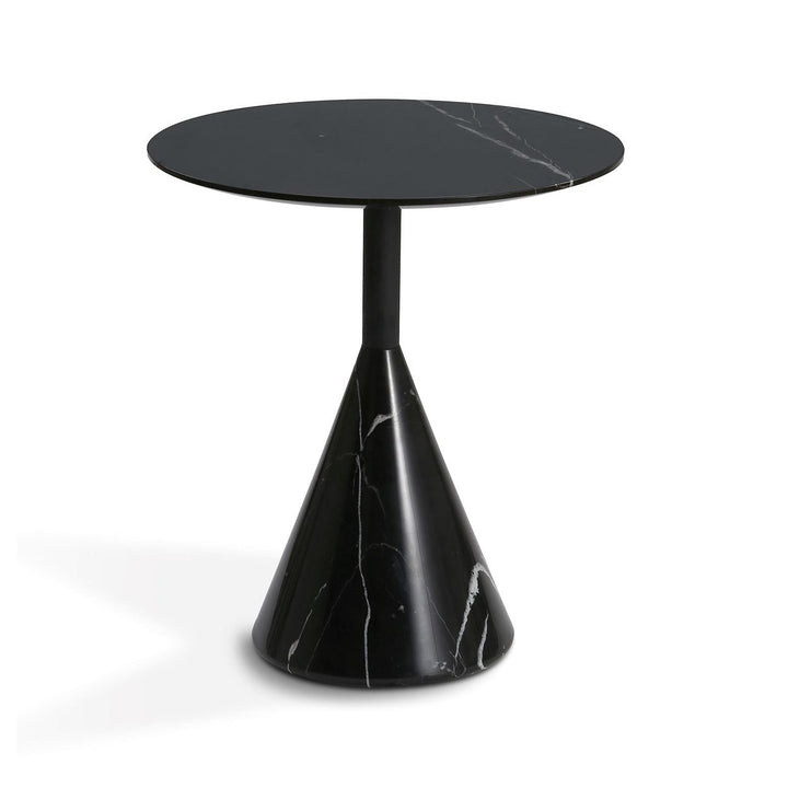 Cosette Marble Side Table White Black 50cm 60cm 70cm Diameter Modern Design Image 1