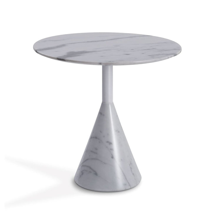 Cosette Marble Side Table White Black 50cm 60cm 70cm Diameter Modern Design Image 3