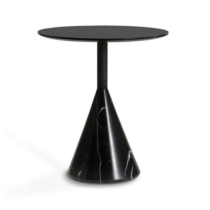 Cosette Marble Side Table White Black 50cm 60cm 70cm Diameter Modern Design Image 7