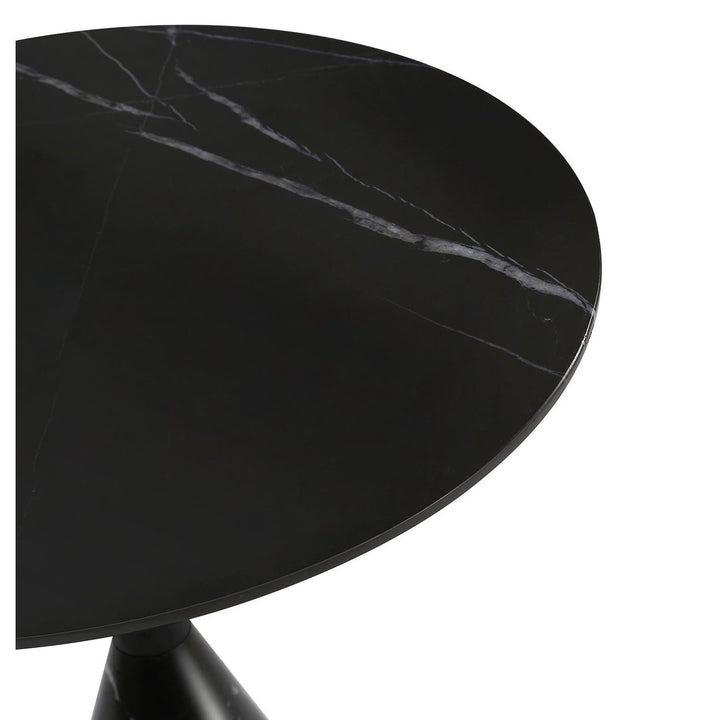 Cosette Marble Side Table White Black 50cm 60cm 70cm Diameter Modern Design Image 9