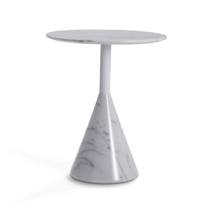 Cosette Marble Side Table White Black 50cm 60cm 70cm Diameter Modern Design Image 10