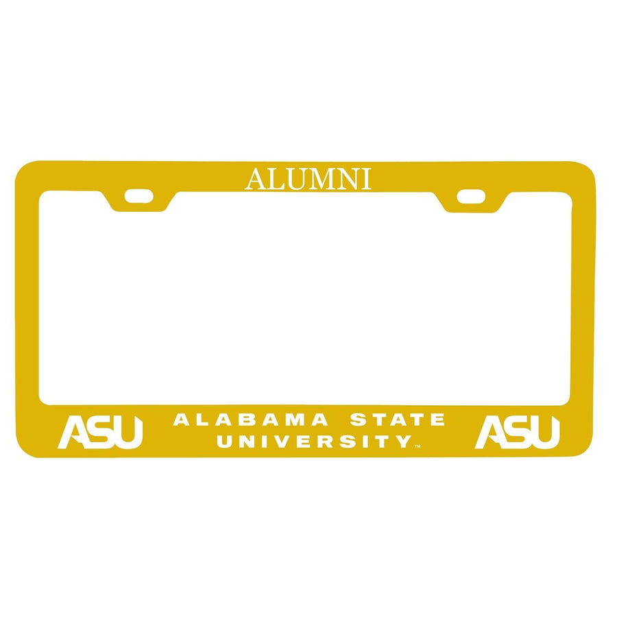 NCAA Alabama State University Alumni License Plate Frame - Colorful Heavy Gauge Metal, Officially Licensed Image 1