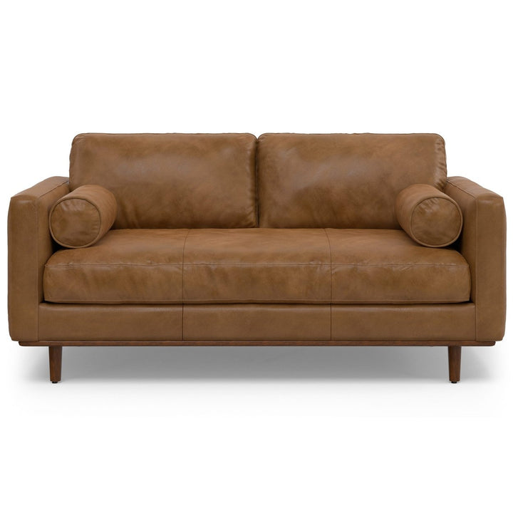 Morrison 72-inch Sofa in Genuine Leather Image 1