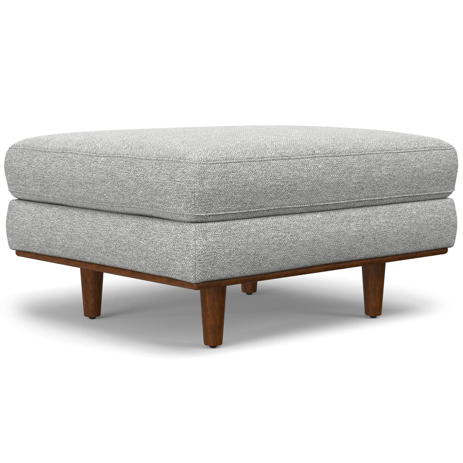 Morrison Ottoman in Woven-Blend Fabric Image 1
