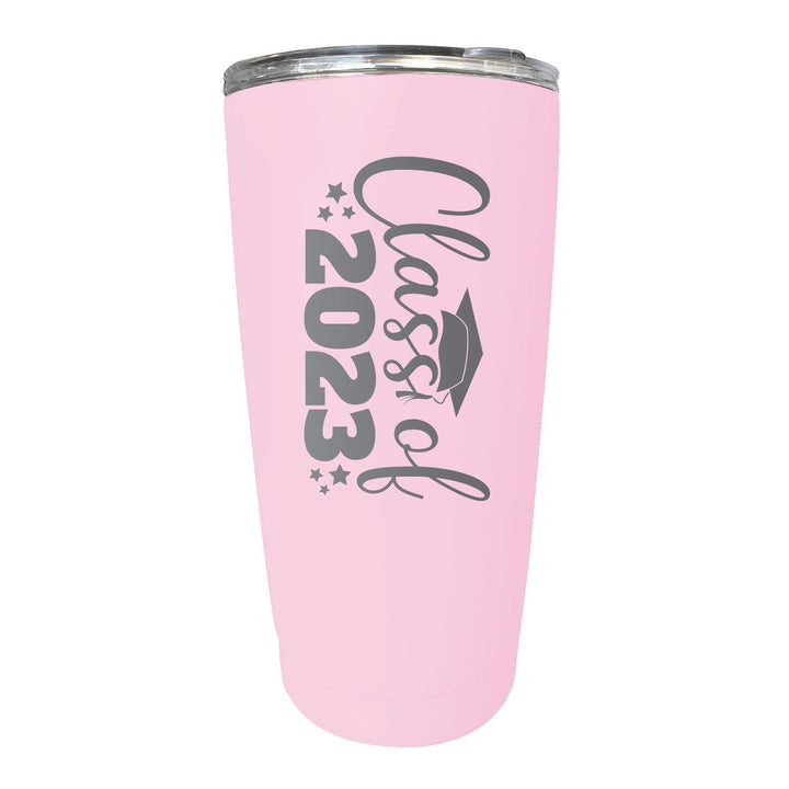 Class of 2023 Graduation 16 oz Engraved Stainless Steel Insulated Tumbler Colors Image 1