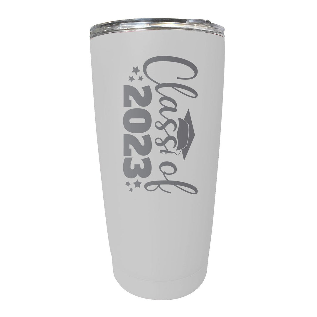 Class of 2023 Graduation 16 oz Engraved Stainless Steel Insulated Tumbler Colors Image 1