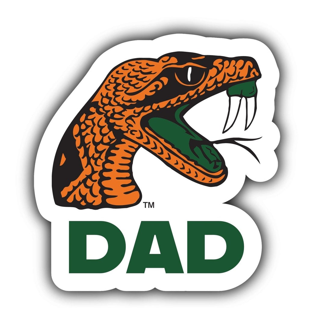 Florida AandM Rattlers 4-Inch Proud Mom NCAA - Durable School Spirit Vinyl Decal Perfect Image 1