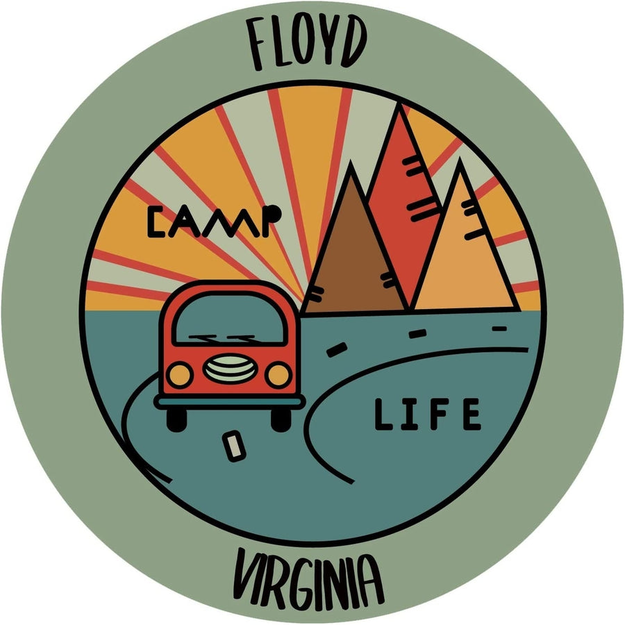 Floyd Virginia Camp Life Souvenir Decorative Stickers Choice of Size Image 1