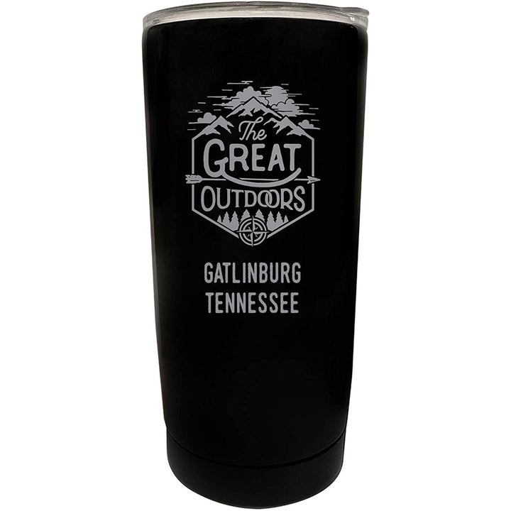 Gatlinburg Tennessee Etched 16 oz Stainless Steel Insulated Tumbler Outdoor Adventure Design Image 3