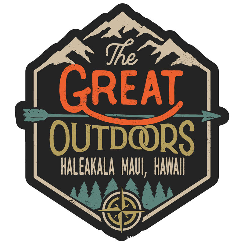 Haleakala Maui Hawaii Souvenir Decorative Stickers (Choose theme and size) Image 1