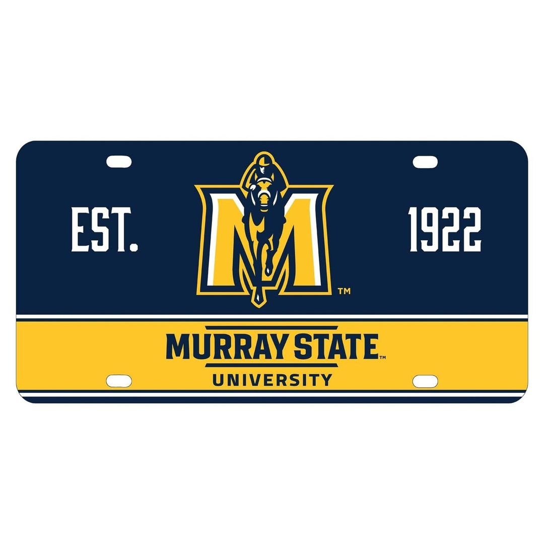 NCAA Murray State University Metal License Plate - Lightweight, Sturdy and Versatile Image 1