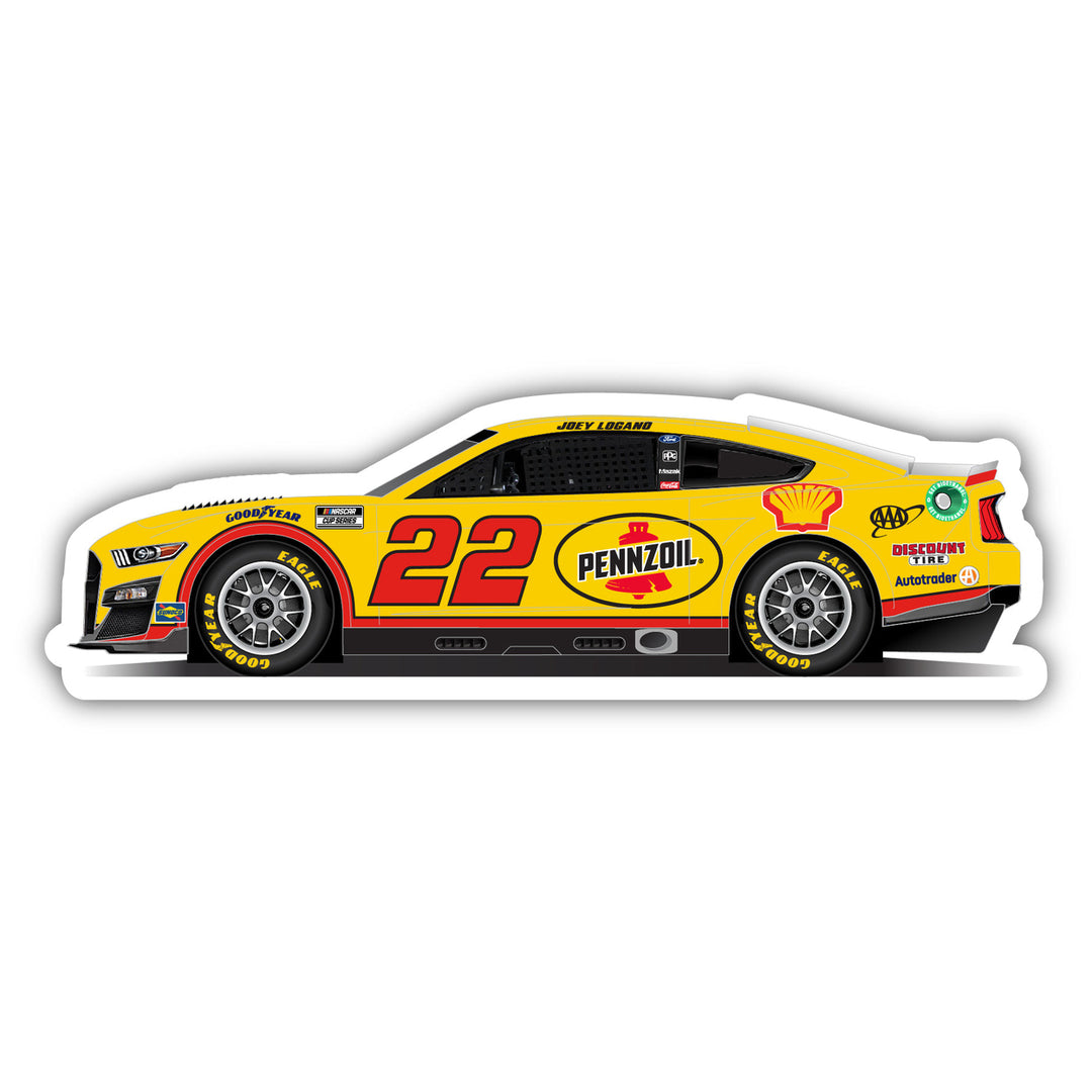 Nascar 22 Joey Logano 4-Inch Vinyl Decal Stiker Car Design Image 1