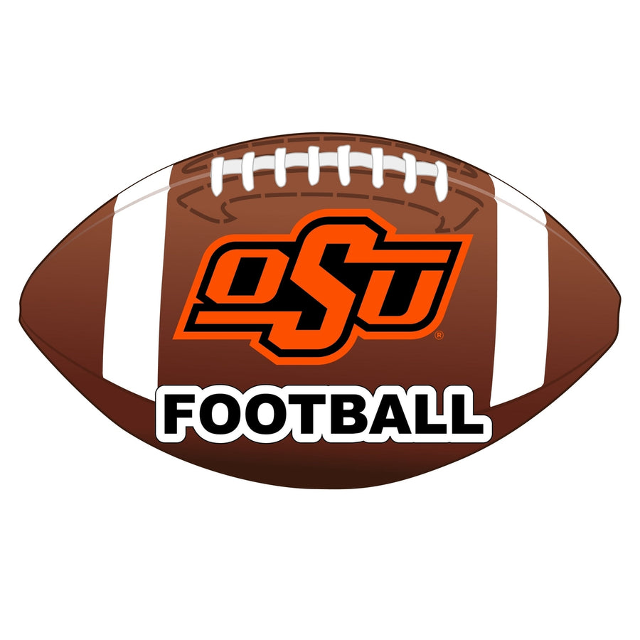 Oklahoma State Cowboys 4-Inch Round Football NCAA Gridiron Glory Vinyl Decal Sticker Image 1