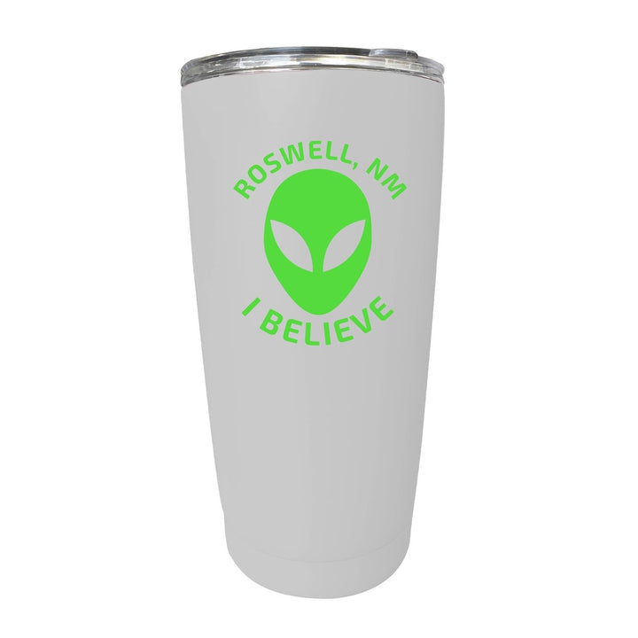 Roswell Mexico I Believe Alien Souvenir 16 oz Insulated Stainless Steel Tumbler Straight - Choose Your Color Image 6