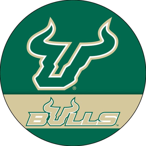 South Florida Bulls Officially Licensed Paper Coasters (4-Pack) - Vibrant, Furniture-Safe Design Image 1