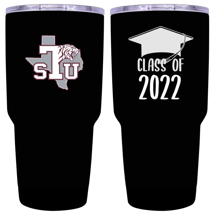 Texas Southernn Univerisity 24 OZ Insulated Stainless Steel Tumbler Black Image 1